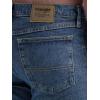 imageWrangler Authentics Mens Classic 5Pocket Regular Fit Flex JeanDark Stonewash Flex