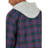 imageWrangler Authentics Mens Long Sleeve Quilted Lined Flannel Shirt Jacket with HoodLimoges