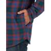 imageWrangler Authentics Mens Long Sleeve Quilted Lined Flannel Shirt Jacket with HoodLimoges