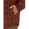 imageWrangler Authentics Mens Long Sleeve Quilted Lined Flannel Shirt Jacket with HoodToffee