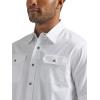 imageWrangler Authentics Mens Short Sleeve Classic Woven ShirtBright White