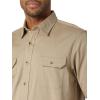 imageWrangler Authentics Mens Short Sleeve Classic Woven ShirtElmwood Heather