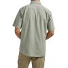 imageWrangler Authentics Mens Short Sleeve Classic Woven ShirtSea Spray Chambray