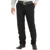 imageWrangler Mens Flat Front Casual Khaki PantsBlack