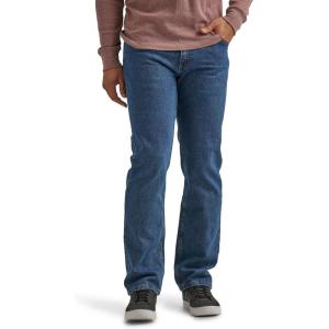 imageWrangler Authentics Mens Classic 5Pocket Regular Fit Flex JeanDark Stonewash Flex
