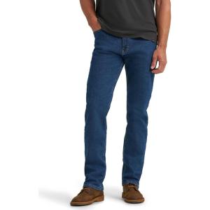 imageWrangler Authentics Mens Regular Fit Comfort Flex Waist JeanDark Stonewash