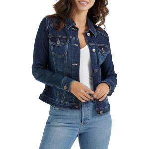 imageWrangler Authentics womens Stretch Denim JacketDrenched