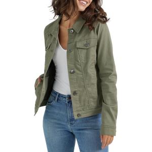 imageWrangler Authentics womens Stretch Denim JacketOlive