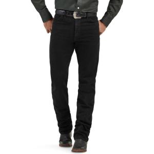 imageWrangler Mens 13MWZ Cowboy Cut Original Fit JeansShadow Black
