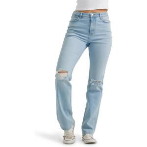 imageWrangler Womens High Rise True Straight Fit JeanMisty Blue
