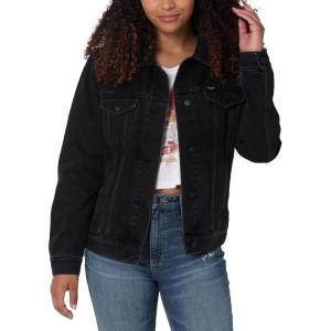 imageWrangler Womens Relaxed Fit Memory Maker Jean JacketCarbon