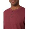 imageWrangler Authentics Mens Long Sleeve Waffle HenleyCabernet
