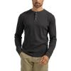 imageWrangler Authentics Mens Long Sleeve Waffle HenleyCaviar