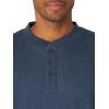 imageWrangler Authentics Mens Long Sleeve Waffle HenleyDress Blue Heather