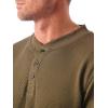 imageWrangler Authentics Mens Long Sleeve Waffle HenleyForest Night