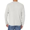 imageWrangler Authentics Mens Long Sleeve Waffle HenleyLight Heather Gray