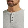 imageWrangler Authentics Mens Long Sleeve Waffle HenleyLight Heather Gray