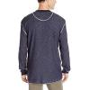 imageWrangler Authentics Mens Long Sleeve Waffle HenleyMood Indigo