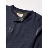 imageWrangler Authentics Mens Long Sleeve Waffle HenleyMood Indigo