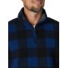 imageWrangler Authentics Mens Wooly Fleece Quarter Zip PulloverBlue Buffalo
