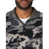 imageWrangler Authentics Mens Wooly Fleece Quarter Zip PulloverGrey Camo