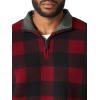 imageWrangler Authentics Mens Wooly Fleece Quarter Zip PulloverRed Buffalo