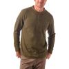 imageWrangler Authentics Mens Long Sleeve Waffle HenleyForest Night