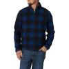 imageWrangler Authentics Mens Wooly Fleece Quarter Zip PulloverBlue Buffalo