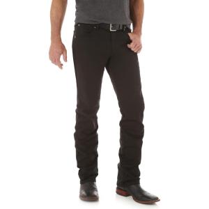 imageWrangler Mens Retro Slim Fit Straight Leg JeanBlack