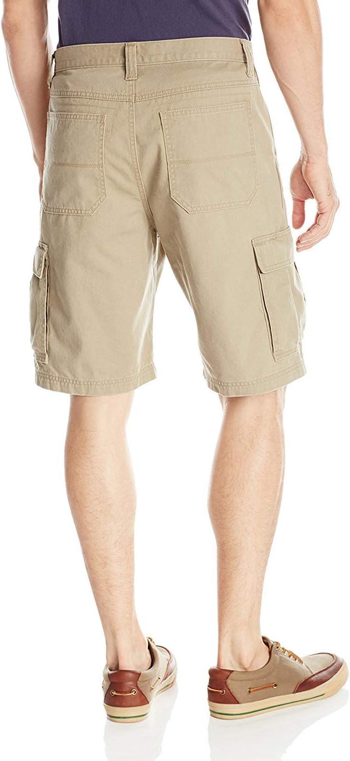 imageWrangler Authentics Mens Classic Relaxed Fit Cargo ShortBritish Khaki Twill