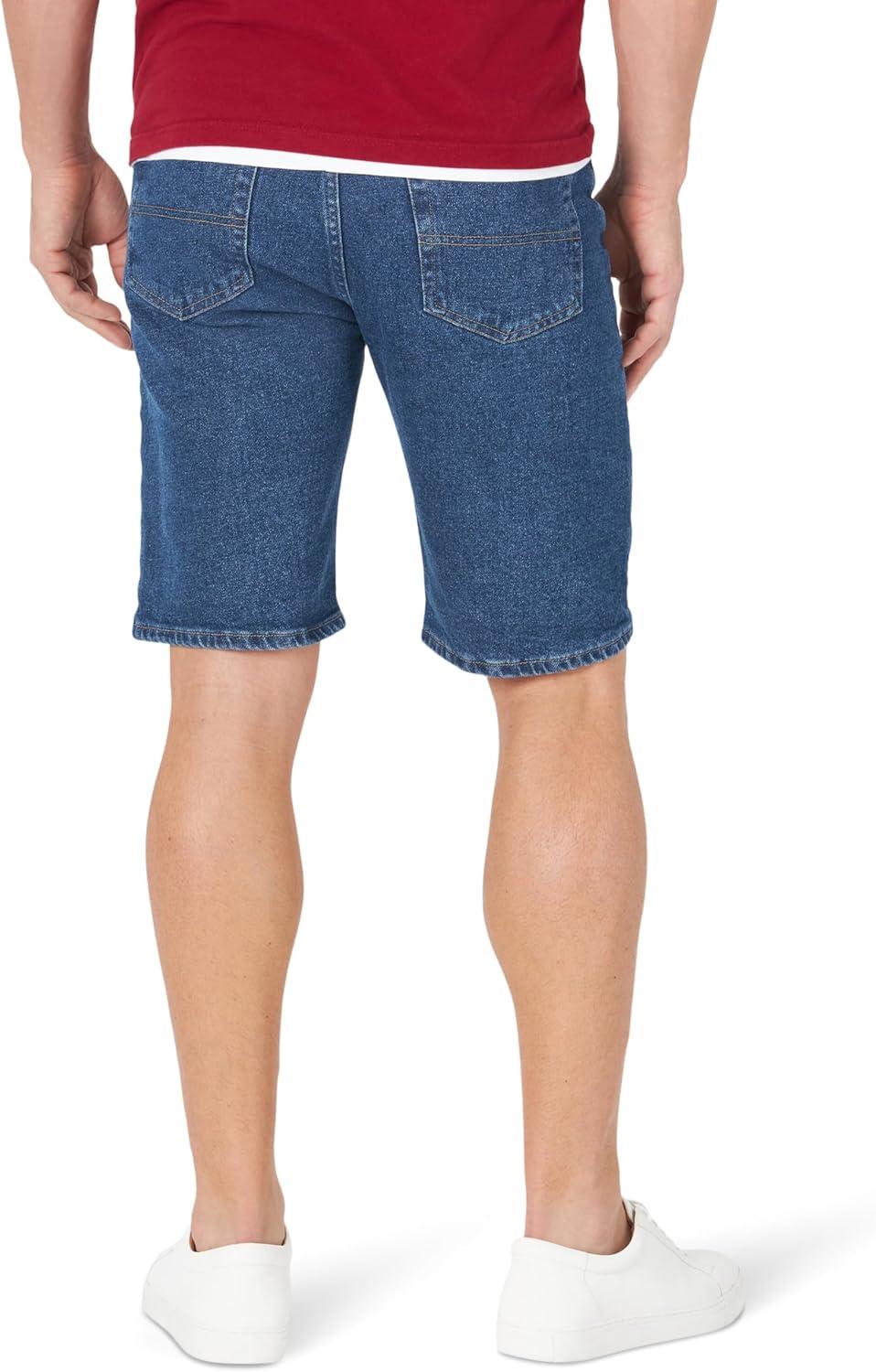 imageWrangler Authentics Mens Classic Relaxed Fit Five Pocket Jean ShortDark Stone