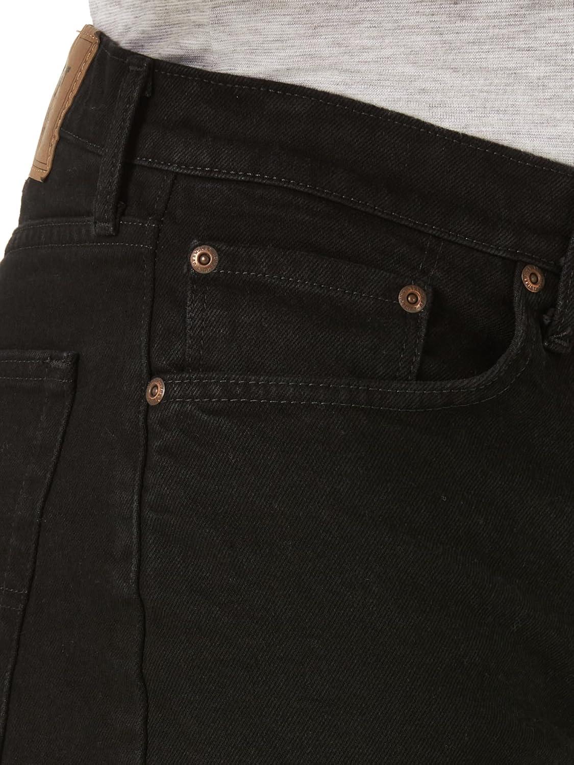imageWrangler Authentics Mens Classic Relaxed Fit Five Pocket Jean ShortJet Black