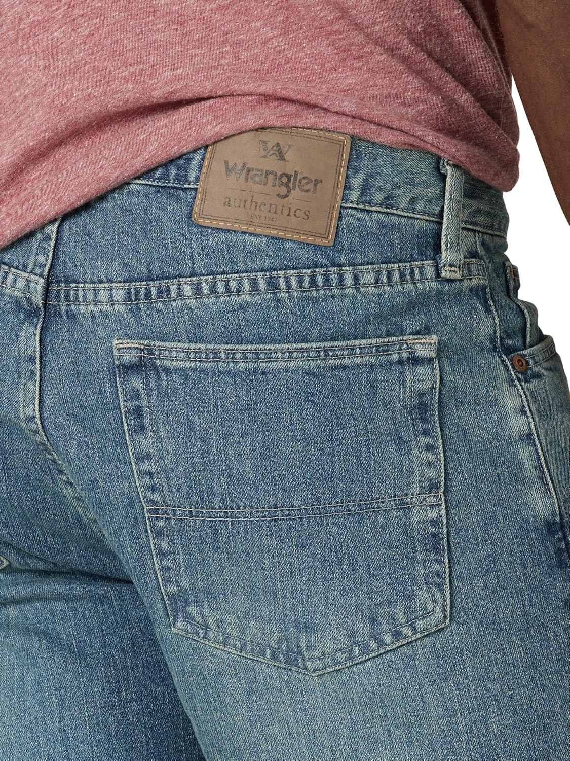 imageWrangler Authentics Mens Classic Relaxed Fit Five Pocket Jean ShortMaritime