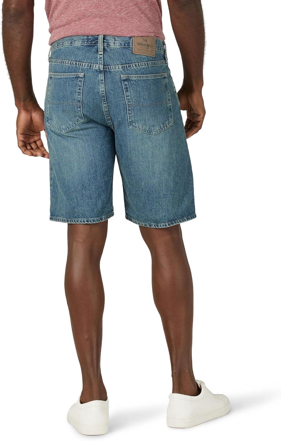 imageWrangler Authentics Mens Classic Relaxed Fit Five Pocket Jean ShortMaritime