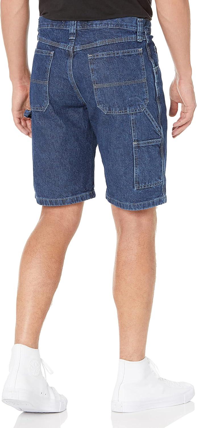 imageWrangler Authentics Mens Classic Relaxed Fit Five Pocket Jean ShortRetro Stone