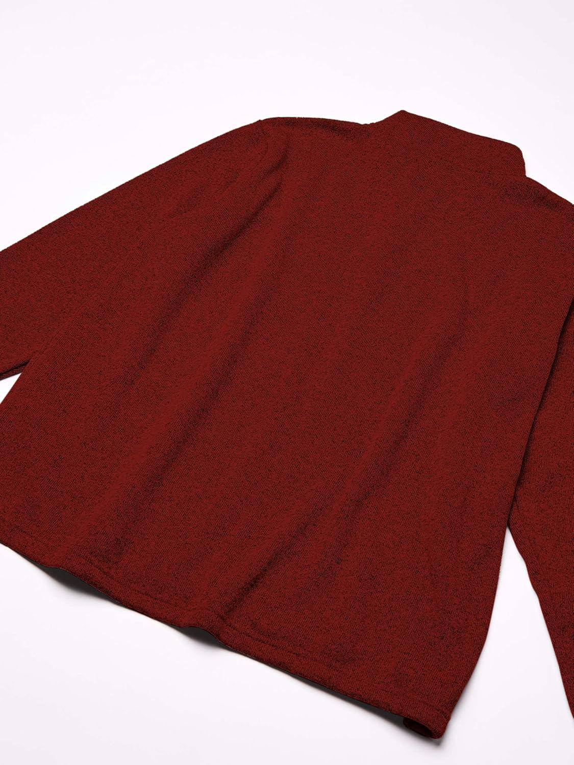 imageWrangler Authentics Mens Long Sleeve Fleece QuarterZip SweaterBossa Nova