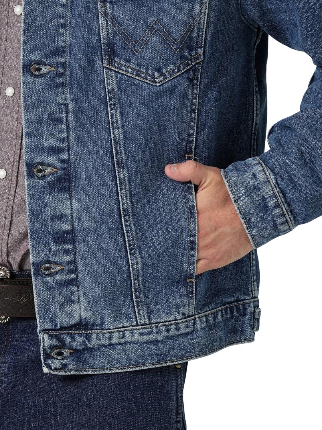 imageWrangler Mens Traditional JacketStonewash