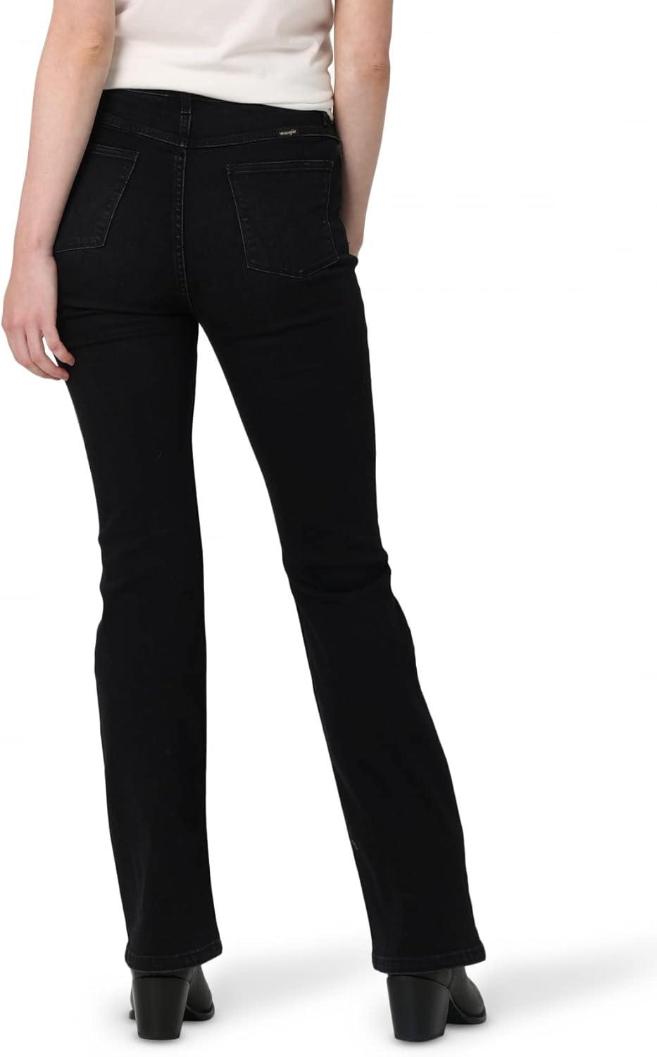 imageWrangler Womens High Rise Bold Boot JeanBlack Wash