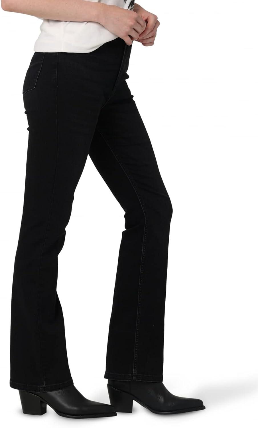 imageWrangler Womens High Rise Bold Boot JeanBlack Wash