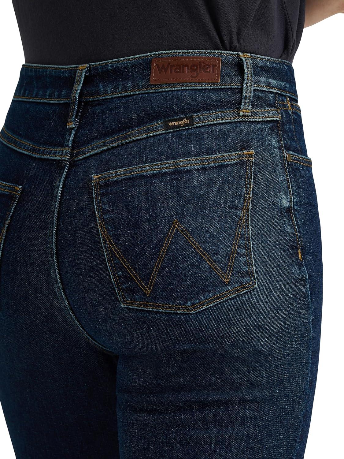 imageWrangler Womens High Rise Bold Boot JeanMia