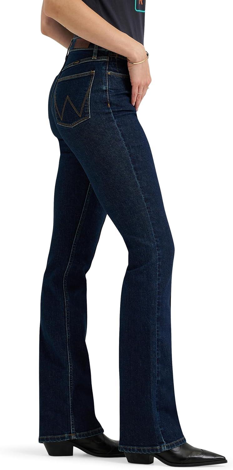 imageWrangler Womens High Rise Bold Boot JeanMia