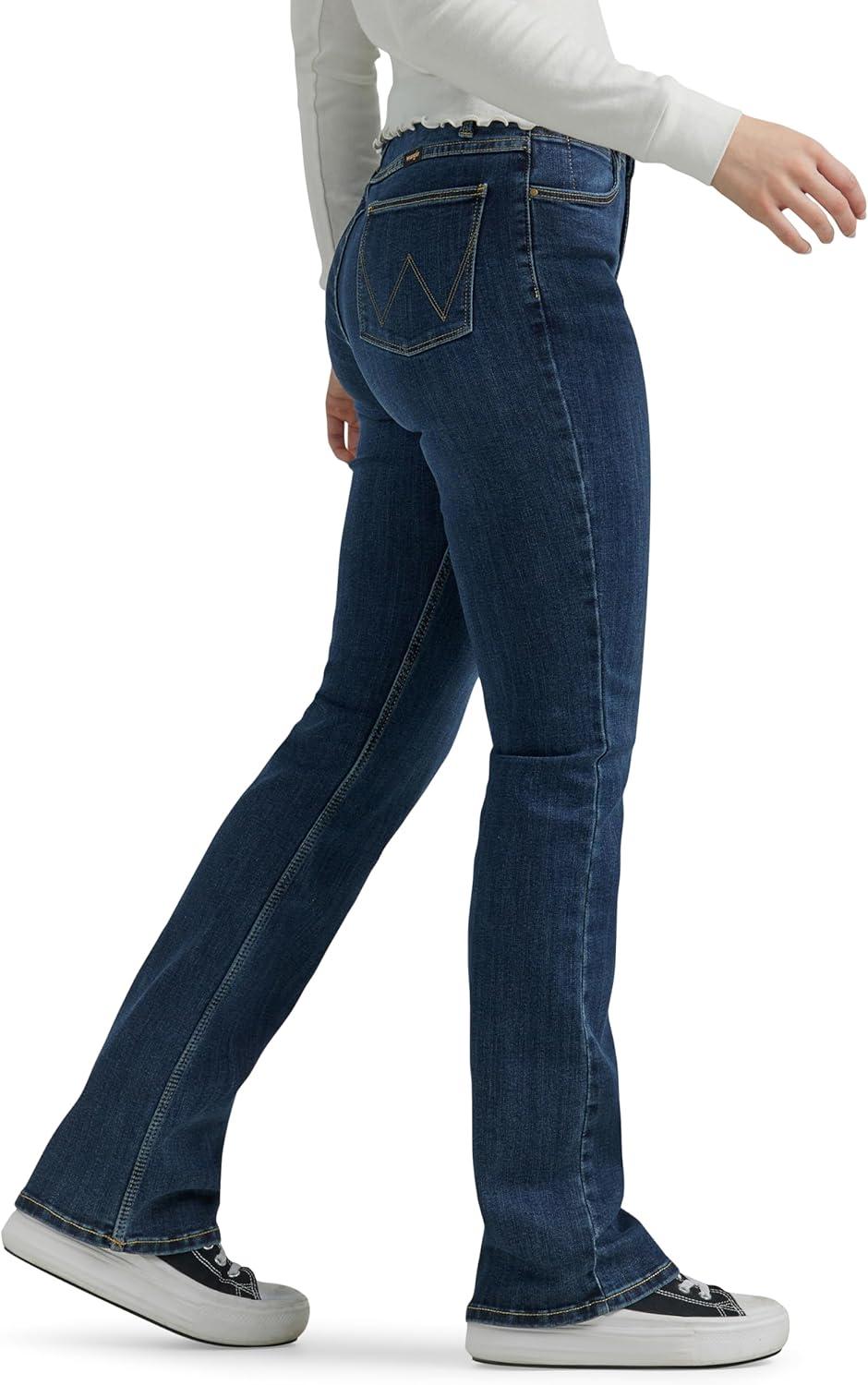 imageWrangler Womens High Rise Bold Boot JeanStockton
