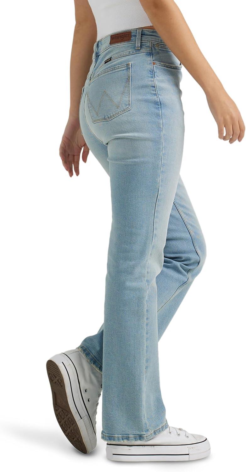 imageWrangler Womens High Rise Bold Boot JeanStonewash