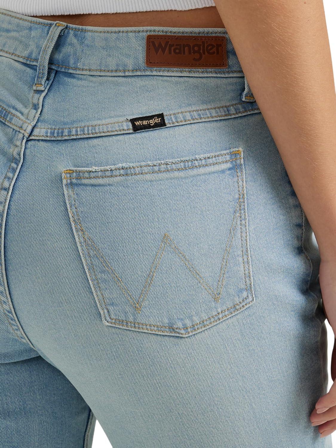 imageWrangler Womens High Rise Bold Boot JeanStonewash