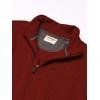 imageWrangler Authentics Mens Long Sleeve Fleece QuarterZip SweaterBossa Nova
