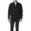 imageWrangler Authentics Mens Long Sleeve Fleece QuarterZip SweaterCaviar