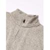 imageWrangler Authentics Mens Long Sleeve Fleece QuarterZip SweaterLight Heather Gray