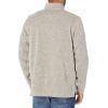 imageWrangler Authentics Mens Long Sleeve Fleece QuarterZip SweaterLight Heather Gray