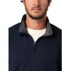 imageWrangler Authentics Mens Long Sleeve Fleece QuarterZip SweaterMood Indigo