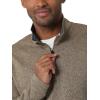 imageWrangler Authentics Mens Long Sleeve Fleece QuarterZip SweaterPetrified Oak
